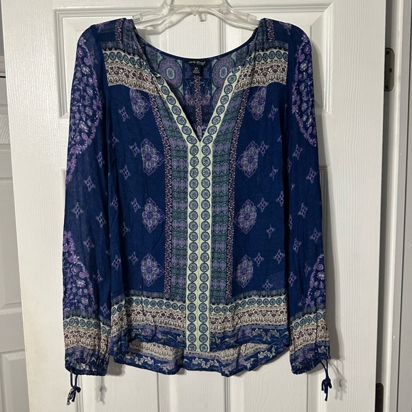 Lucky Brand Tops - Lucky Brand Medallion Print Casual Shirt
